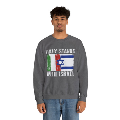 Italy Stands With Israel Crewneck Sweatshirt