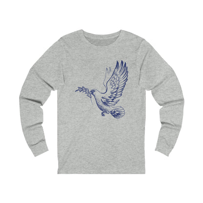 Dove With Olive Branch Long Sleeve Tee