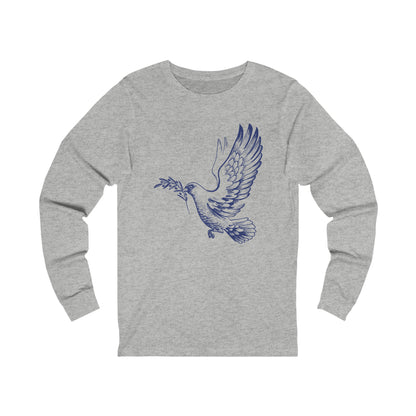 Dove With Olive Branch Long Sleeve Tee