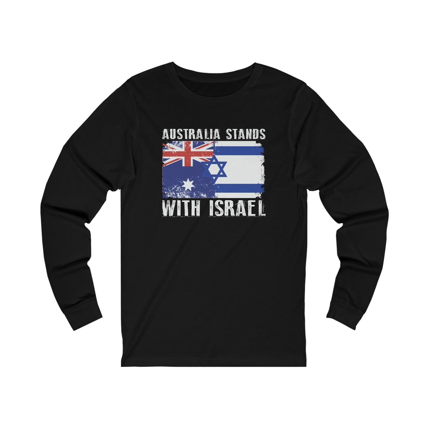 Australia Stands With Israel Long Sleeve Tee