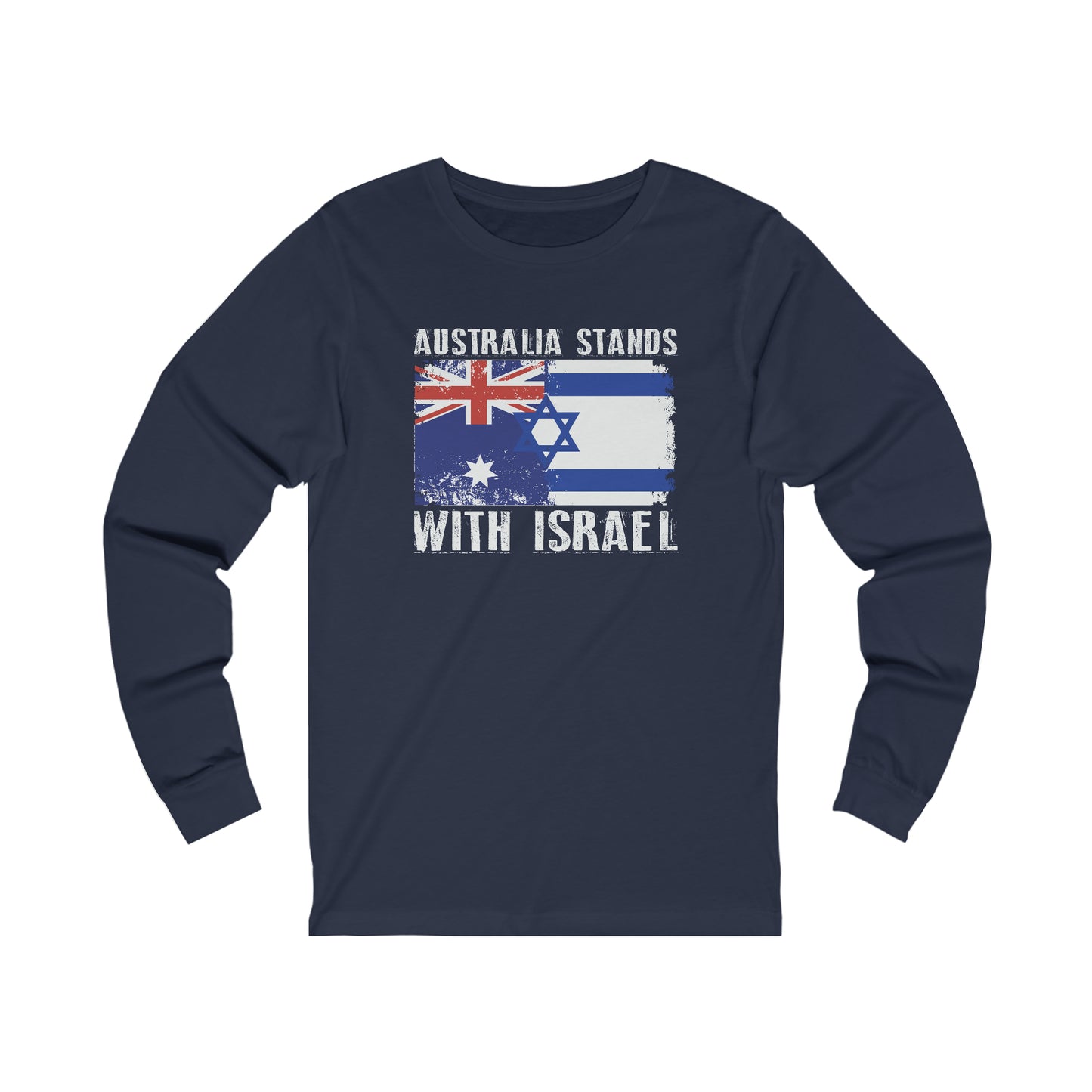 Australia Stands With Israel Long Sleeve Tee