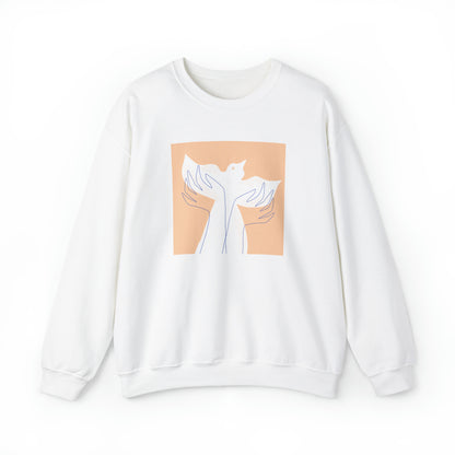 Wings of Harmony Sweatshirt - A Symbol of Peace and Hope