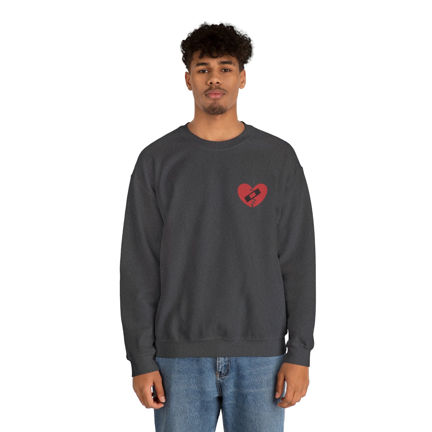 Broken Heart Band-Aid Sweatshirt