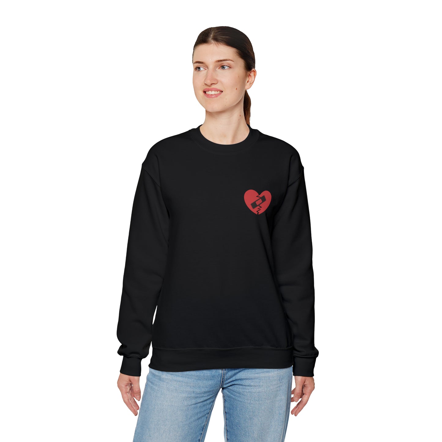 Broken Heart Band-Aid Sweatshirt