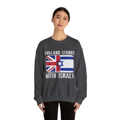 England Stands With Israel Crewneck Sweatshirt