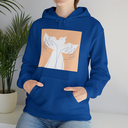 Wings of Harmony Hoodie Sweatshirt - A Symbol of Peace and Hope