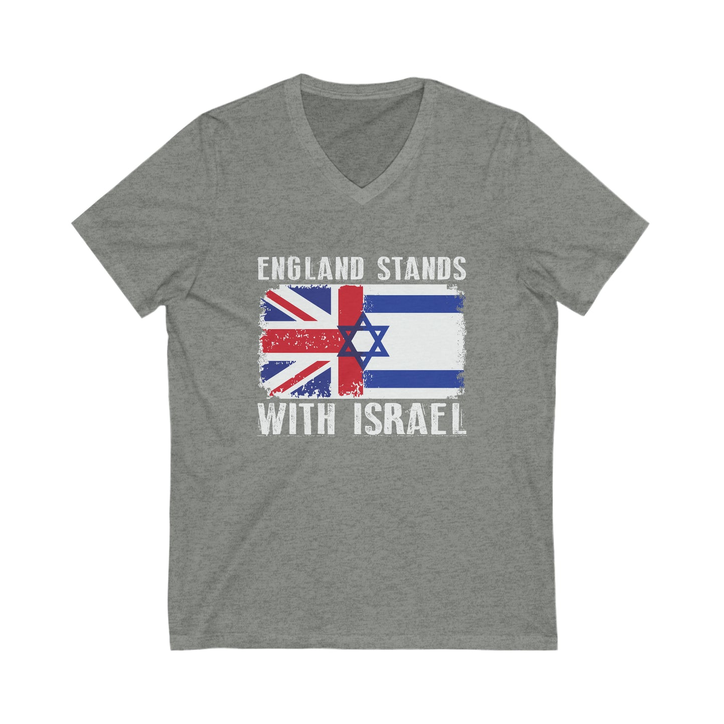 England Stands With Israel V-Neck Tee