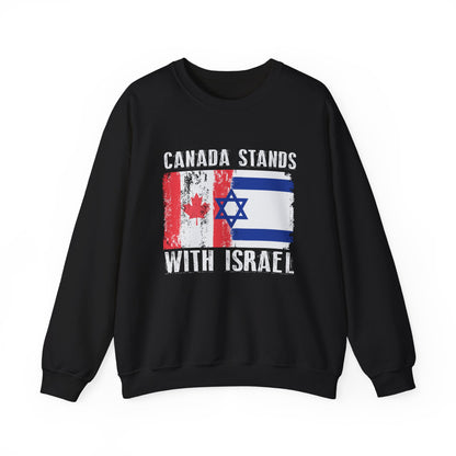 Canada Stands With Israel Crewneck Sweatshirt