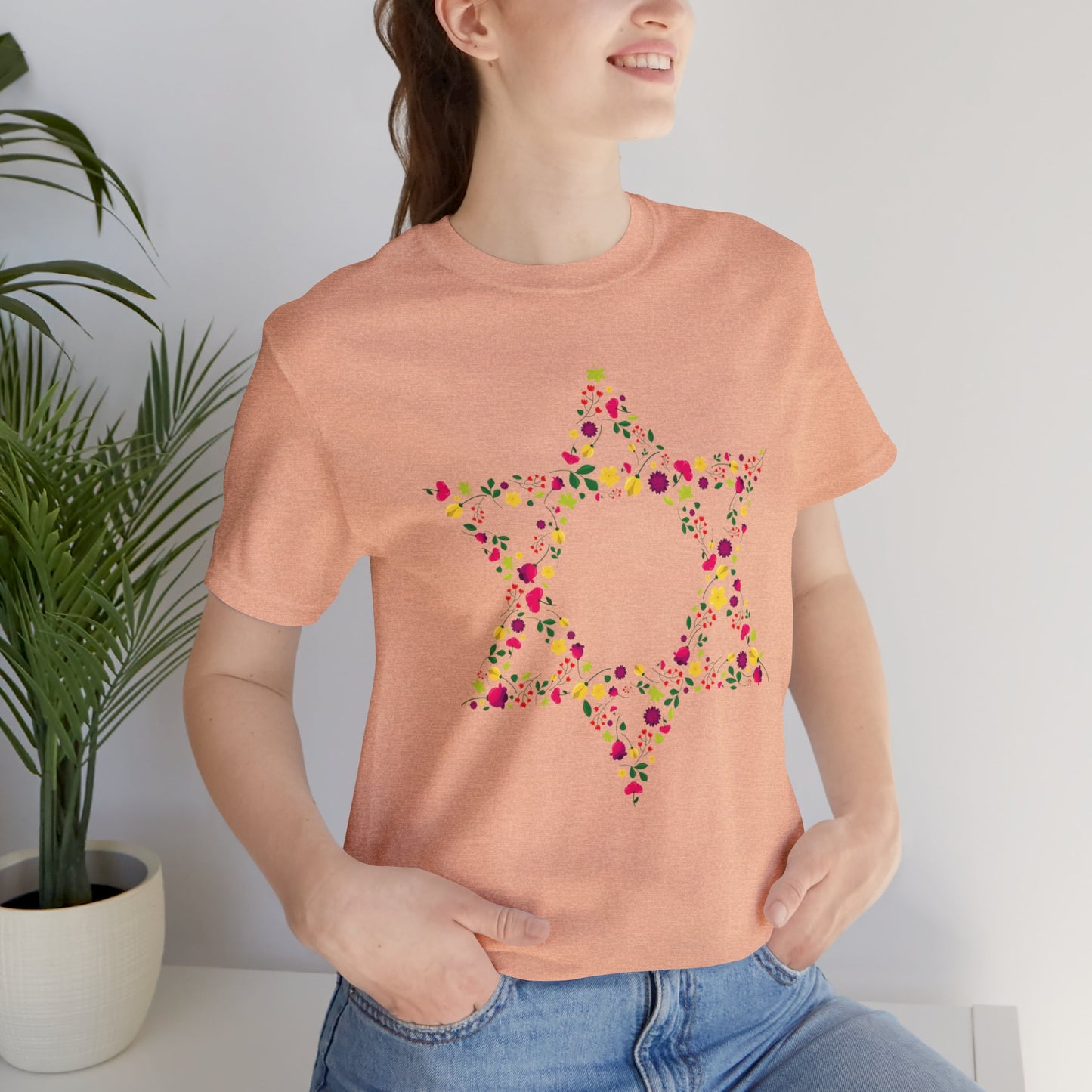 Star of David Flowers T-Shirt