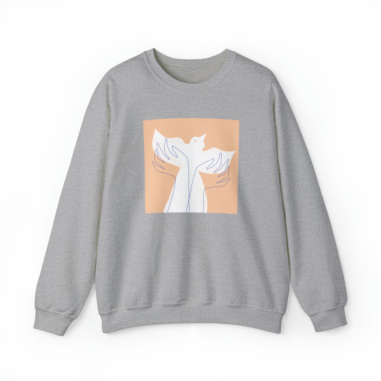 Wings of Harmony Sweatshirt - A Symbol of Peace and Hope