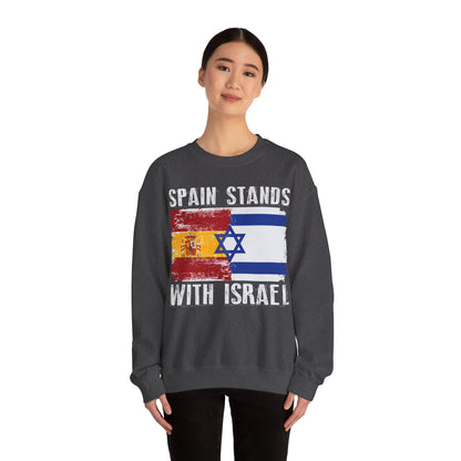 Spain Stands With Israel Crewneck Sweatshirt