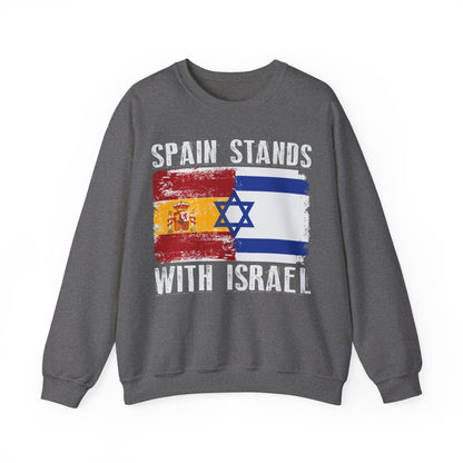 Spain Stands With Israel Crewneck Sweatshirt