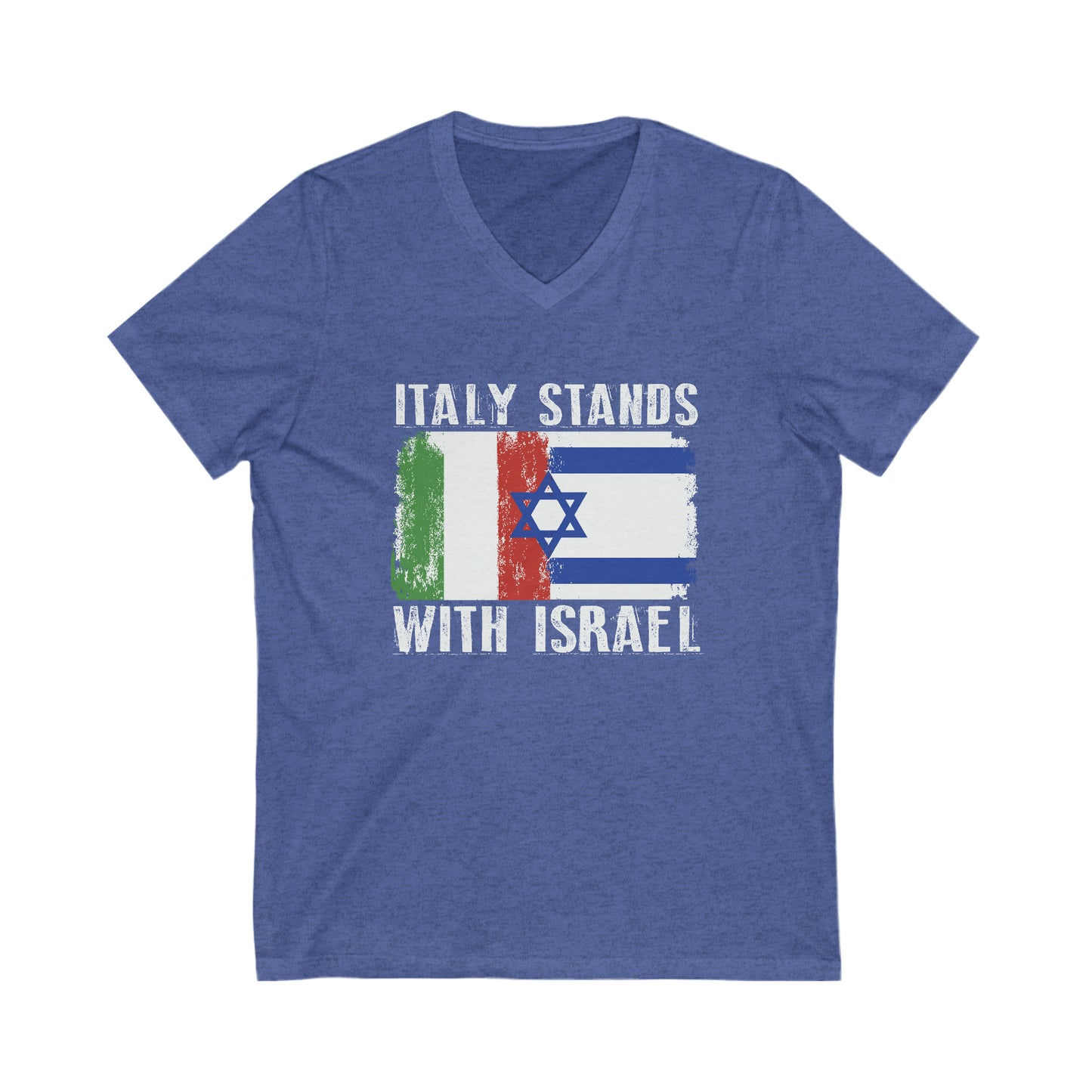 Italy Stands With Israel V-Neck Tee