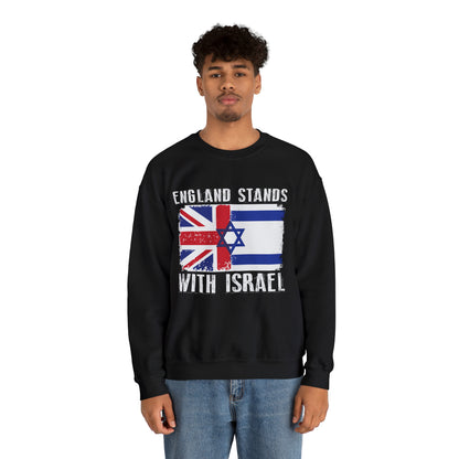 England Stands With Israel Crewneck Sweatshirt