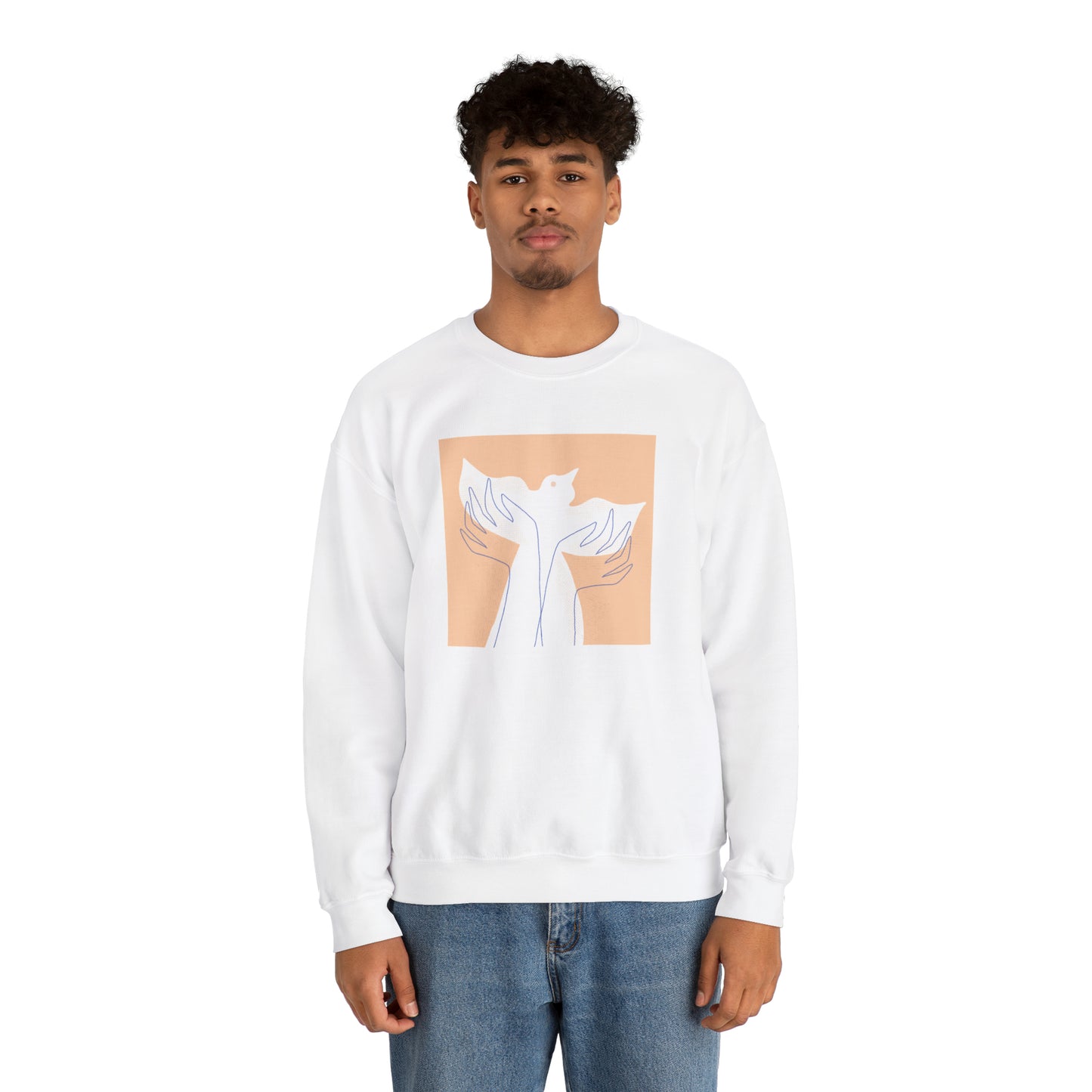 Wings of Harmony Sweatshirt - A Symbol of Peace and Hope