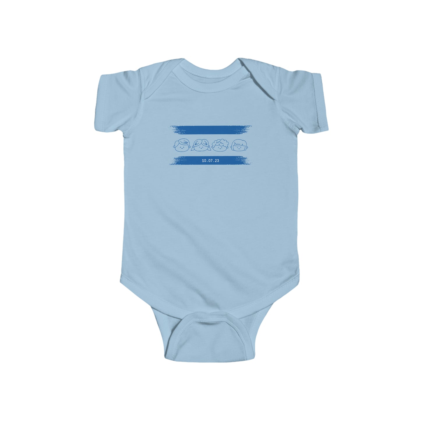 Flag With Kids Infant Onesie