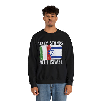 Italy Stands With Israel Crewneck Sweatshirt