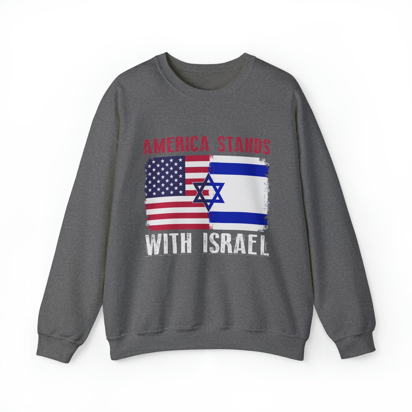 America Stands With Israel Crewneck Sweatshirt