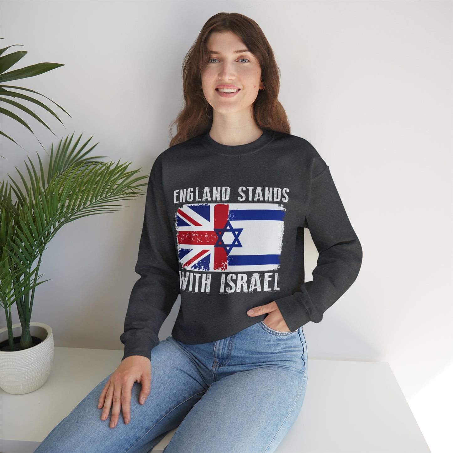 England Stands With Israel Crewneck Sweatshirt