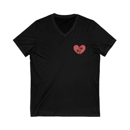 Broken Heart Band-Aid V-Neck Tee