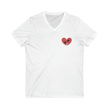 Broken Heart Band-Aid V-Neck Tee