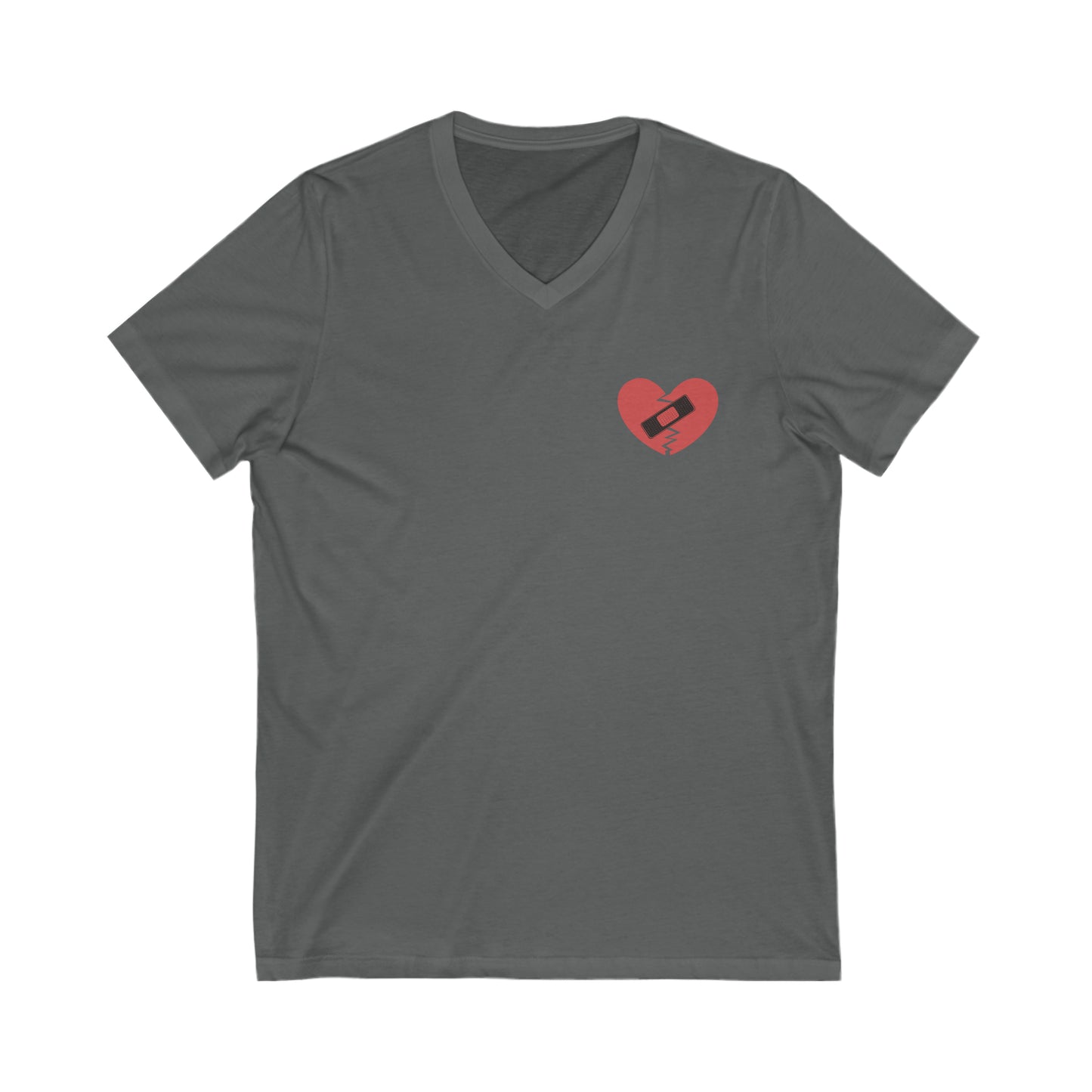 Broken Heart Band-Aid V-Neck Tee