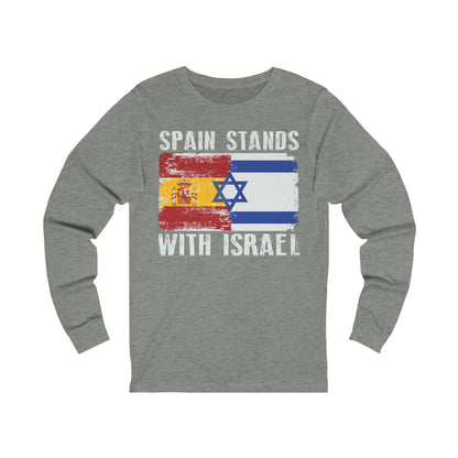 Spain Stands With Israel Long Sleeve Tee