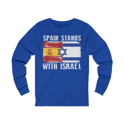 Spain Stands With Israel Long Sleeve Tee