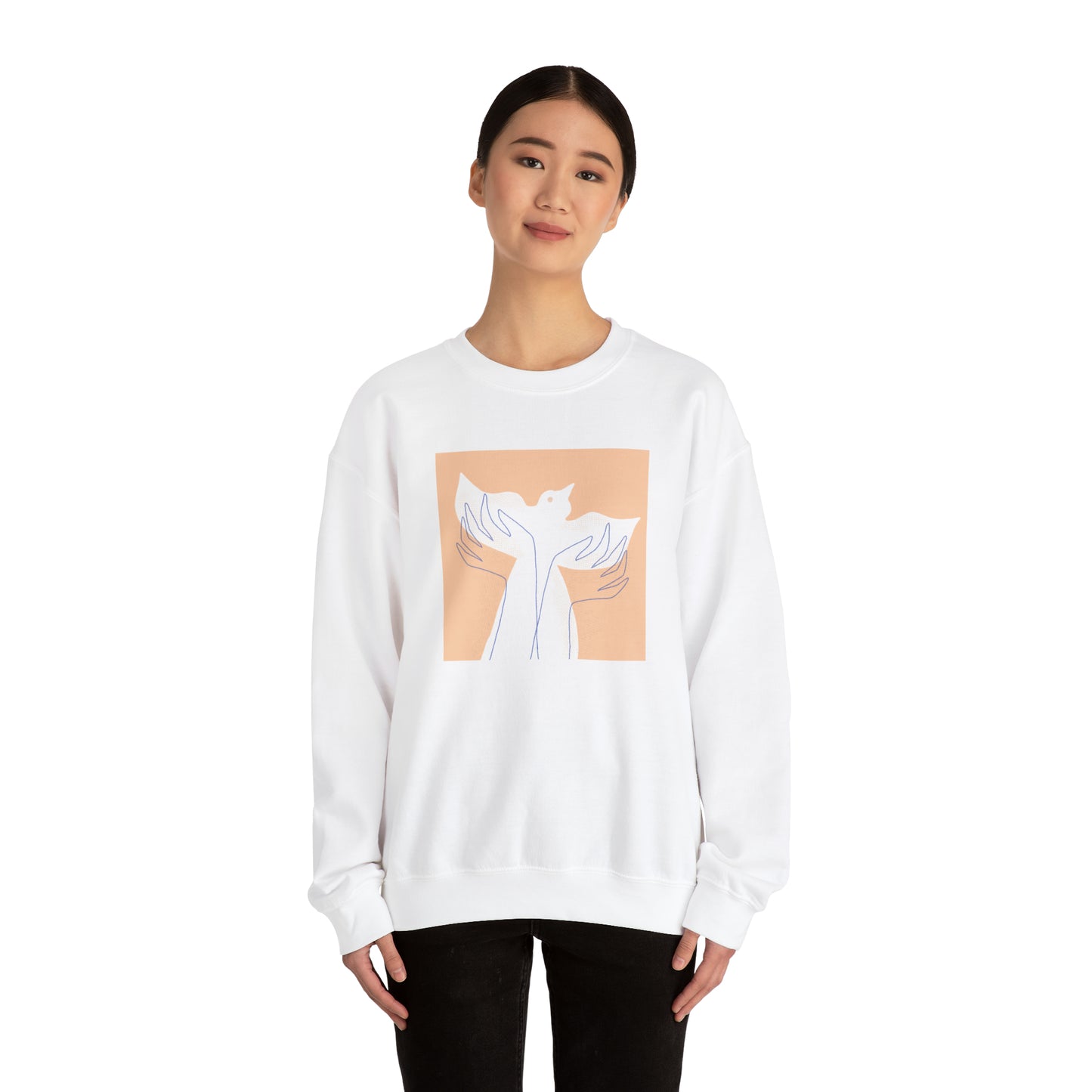 Wings of Harmony Sweatshirt - A Symbol of Peace and Hope