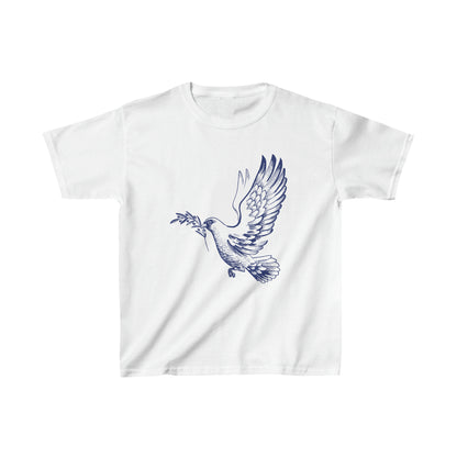 Dove With Olive Branch  Kids T-Shirt