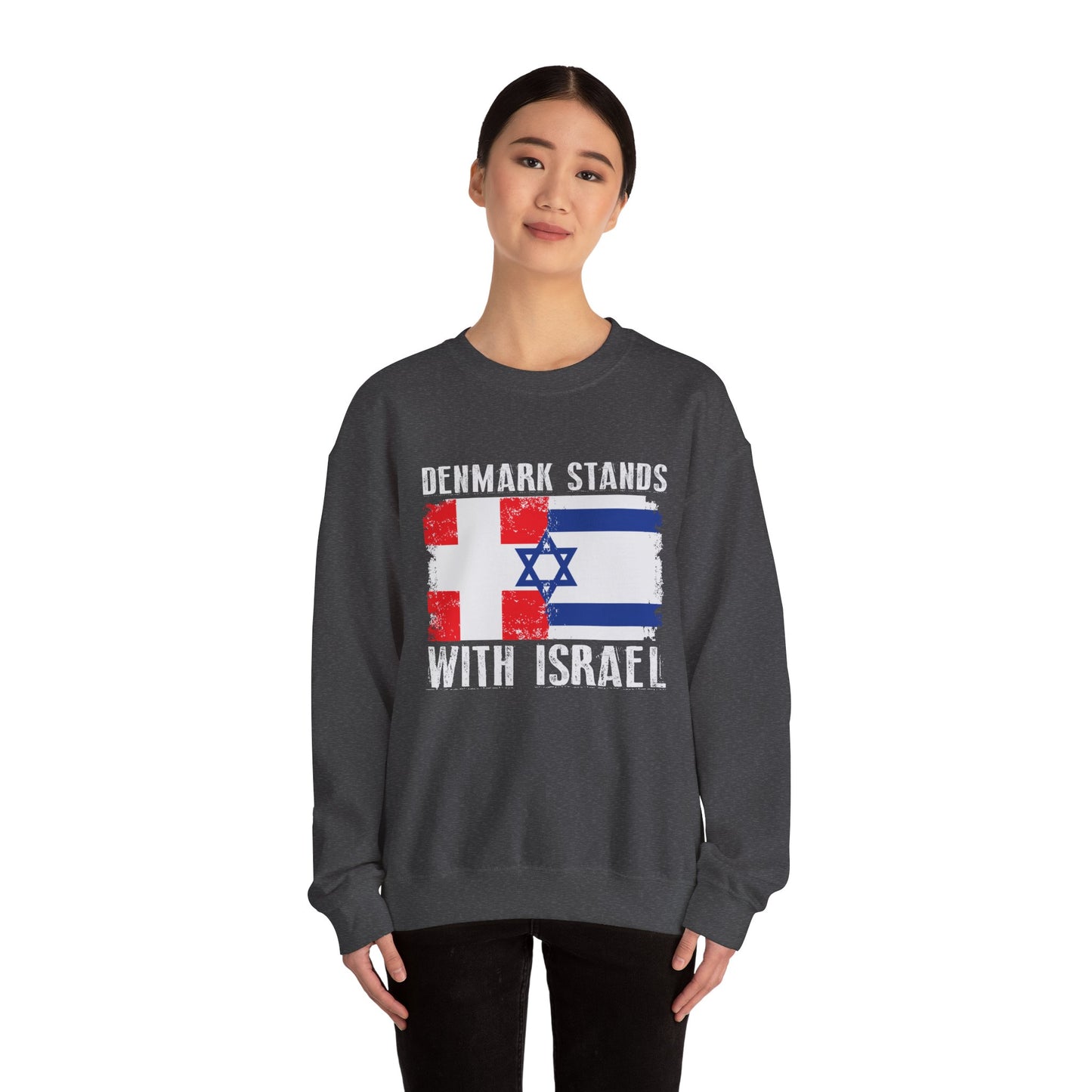 Denmark Stands With Israel Crewneck Sweatshirt