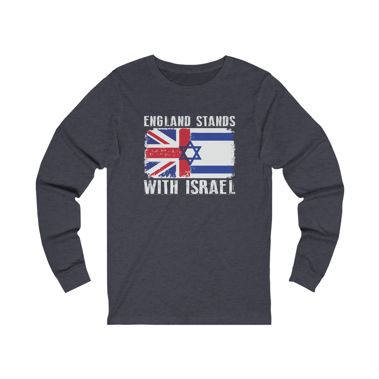 England Stands With Israel Long Sleeve Tee