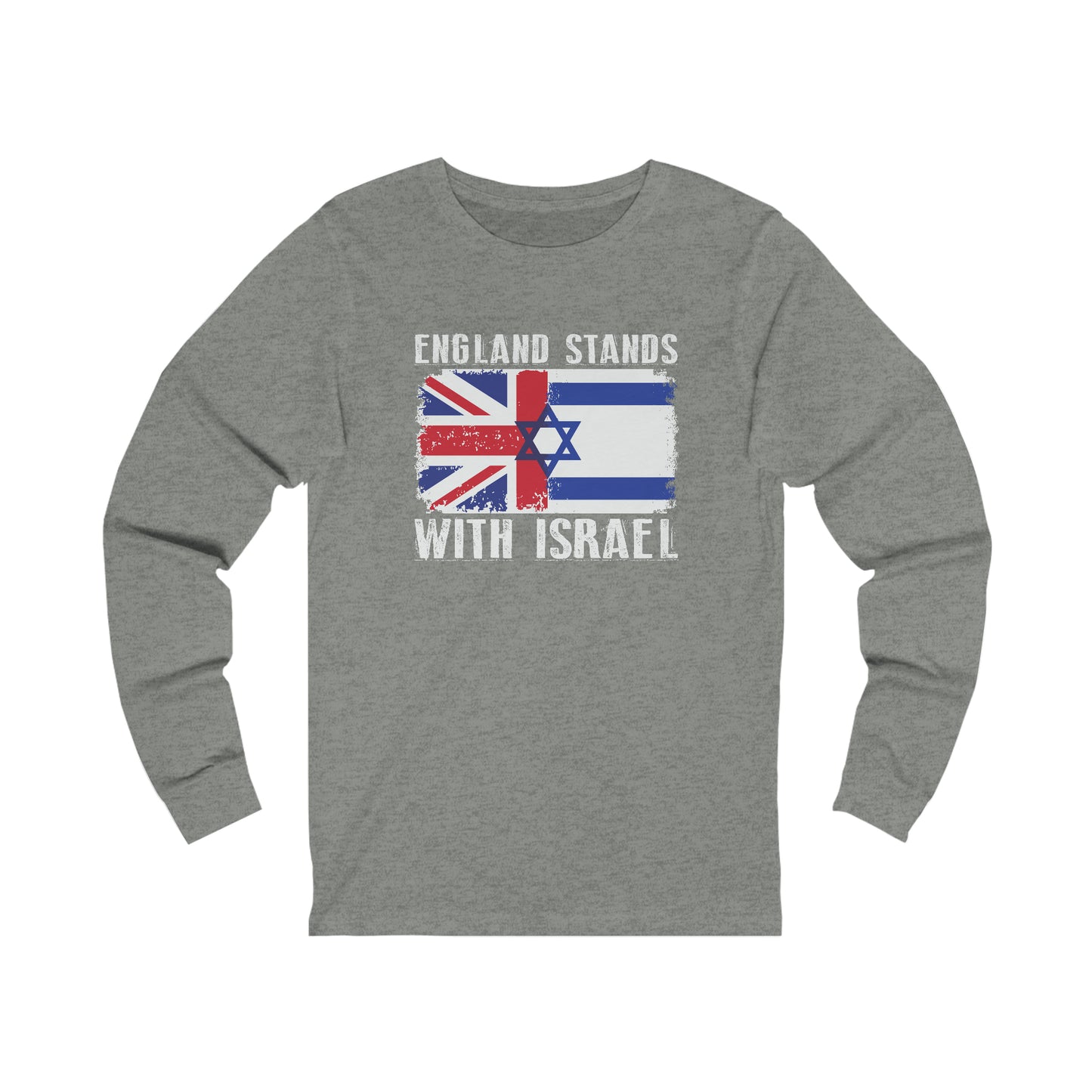 England Stands With Israel Long Sleeve Tee