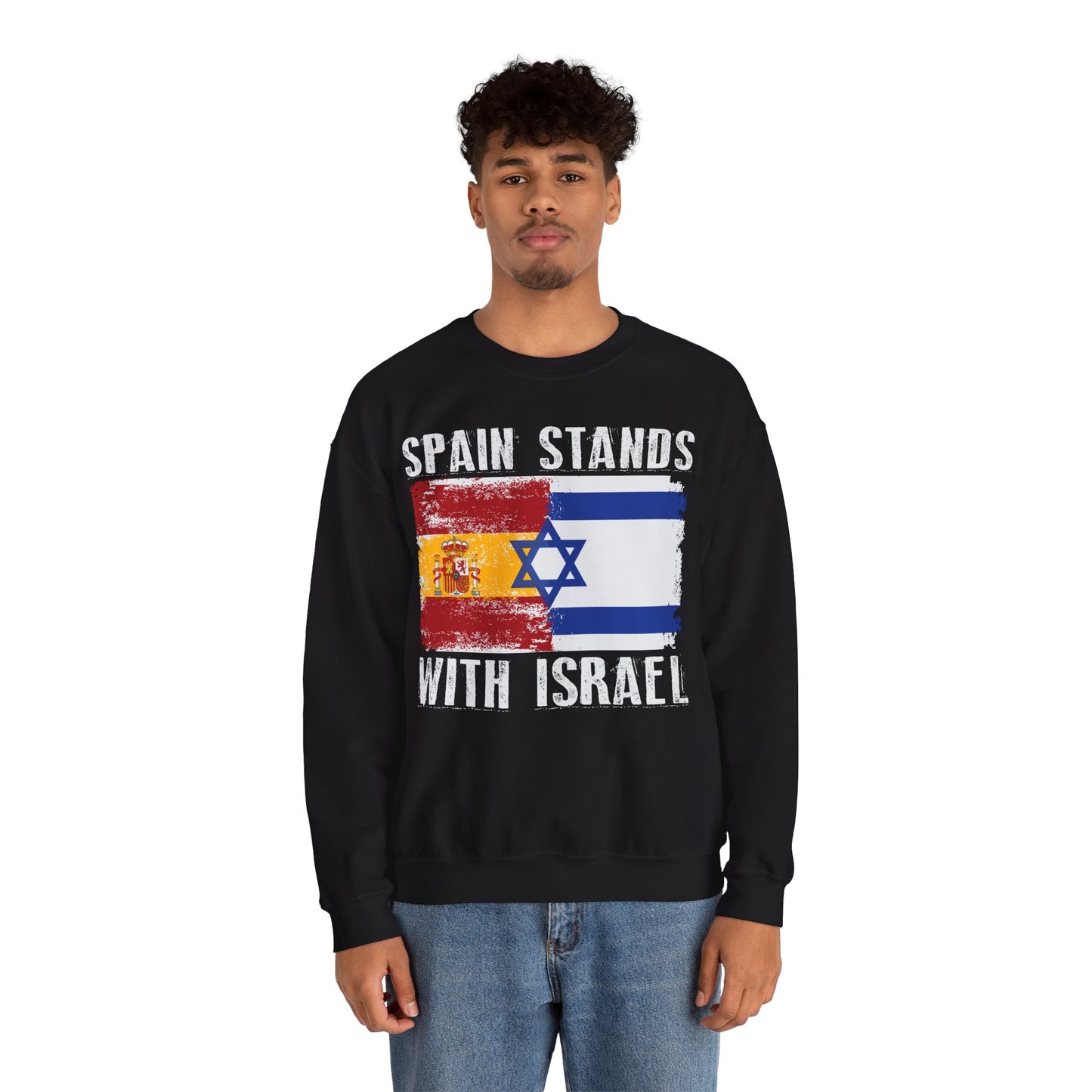 Spain Stands With Israel Crewneck Sweatshirt