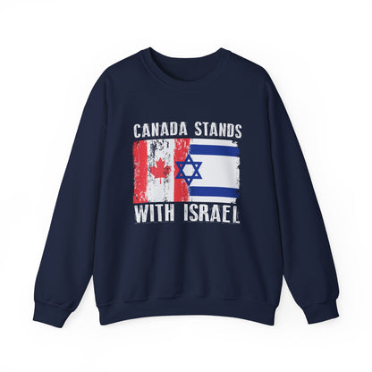 Canada Stands With Israel Crewneck Sweatshirt