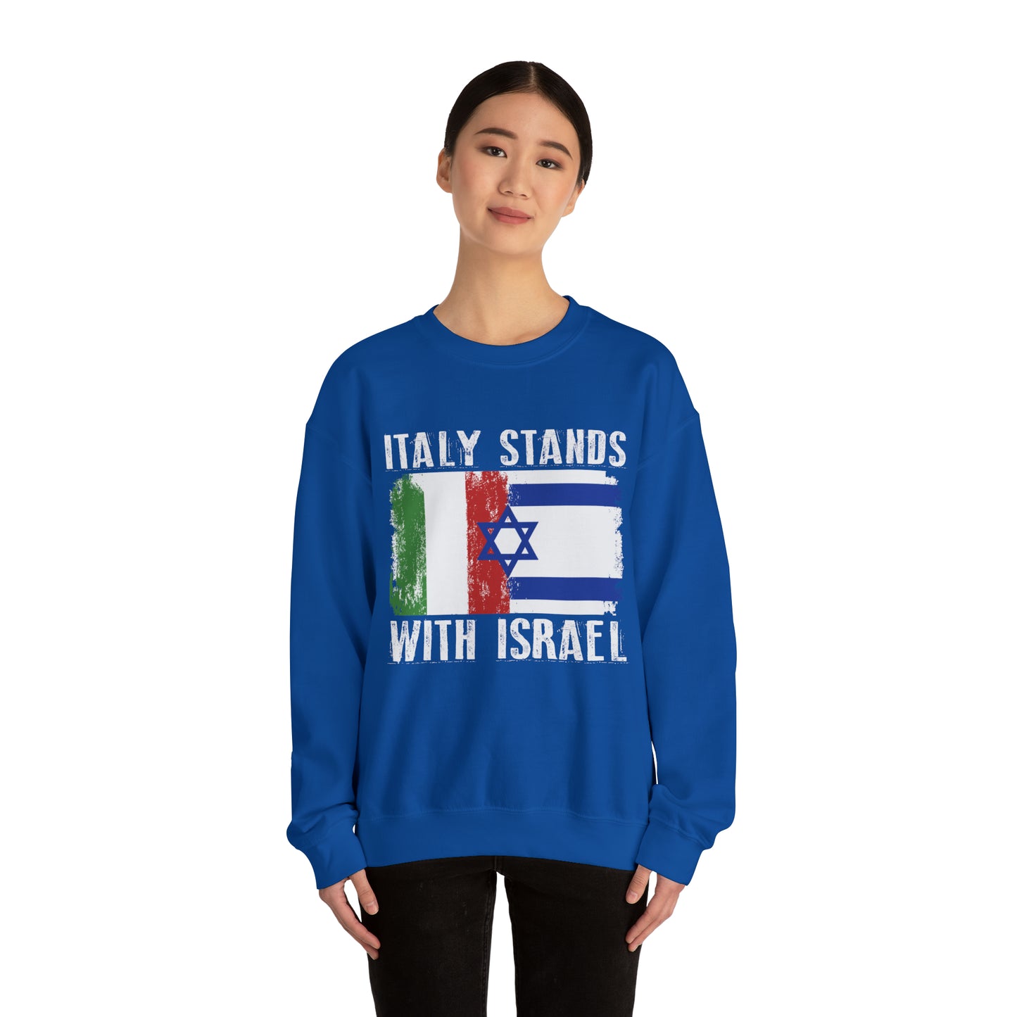 Italy Stands With Israel Crewneck Sweatshirt