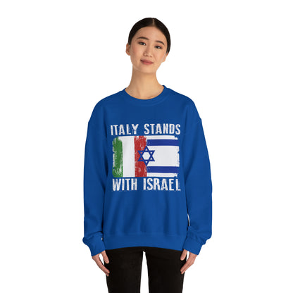 Italy Stands With Israel Crewneck Sweatshirt