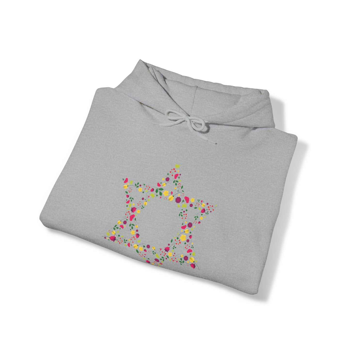 Star of David Flowers Hoodie Sweatshirt