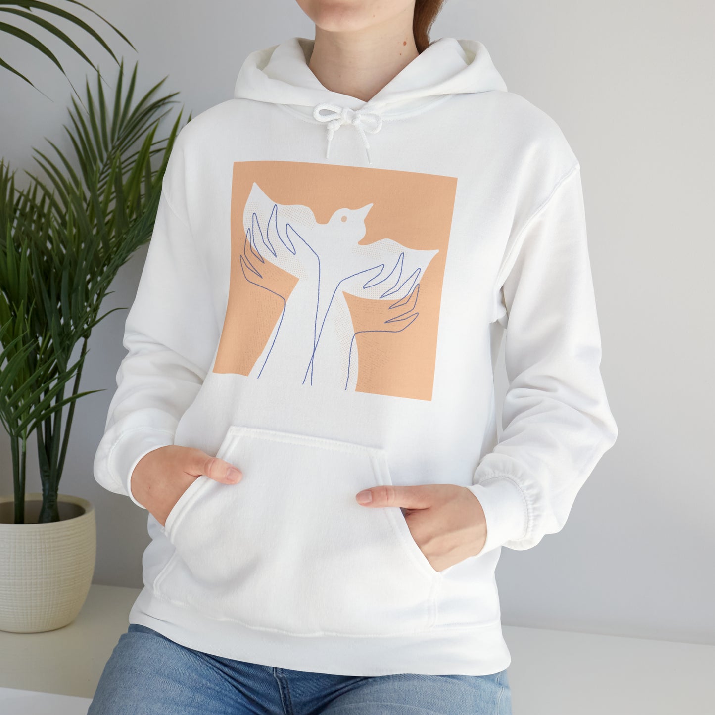 Wings of Harmony Hoodie Sweatshirt - A Symbol of Peace and Hope