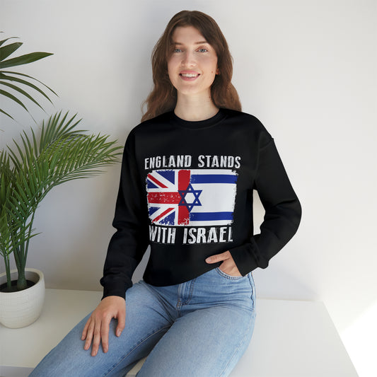 England Stands With Israel Crewneck Sweatshirt