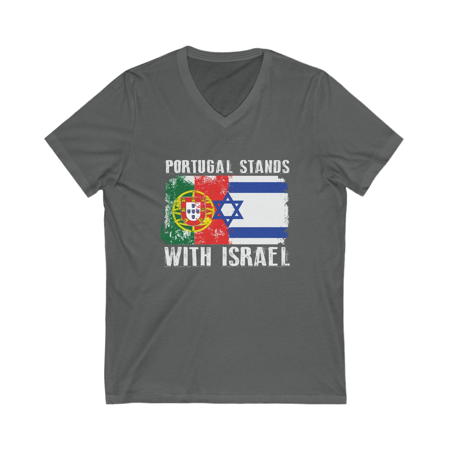 Portugal Stands With Israel V-Neck Tee