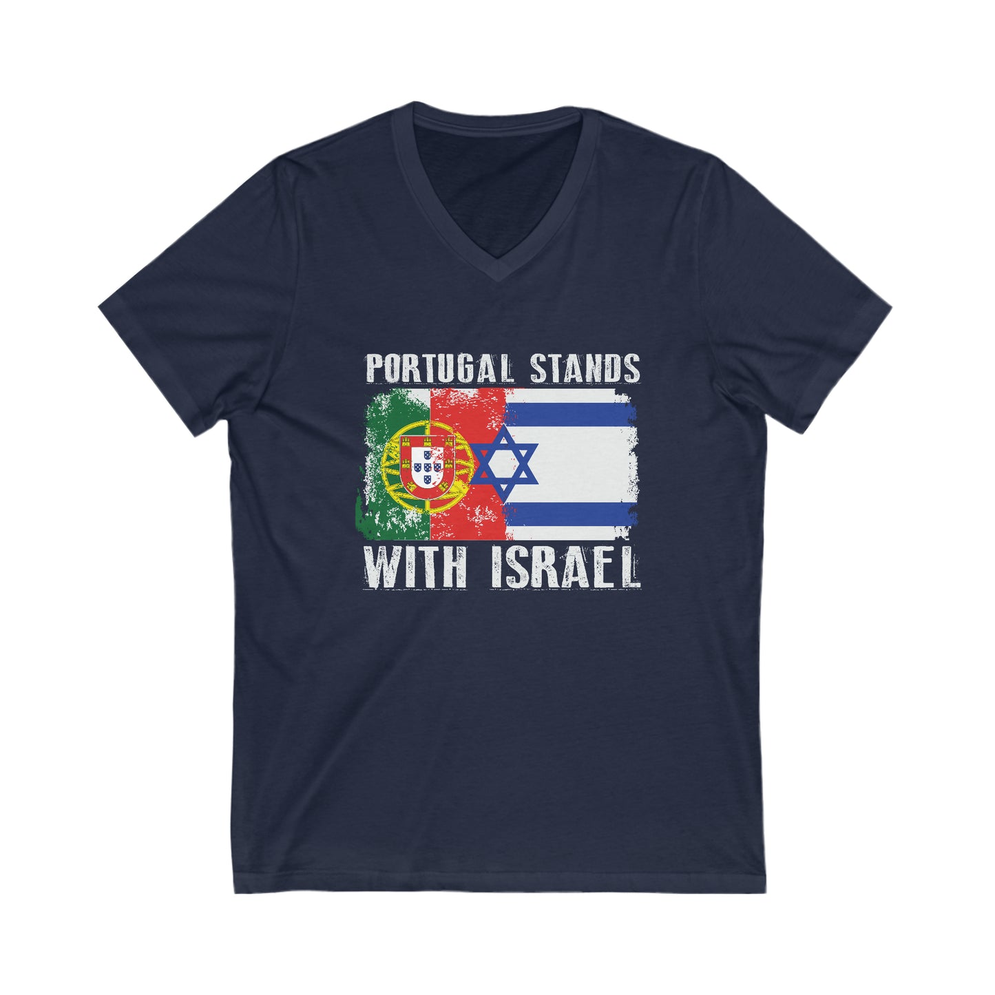 Portugal Stands With Israel V-Neck Tee