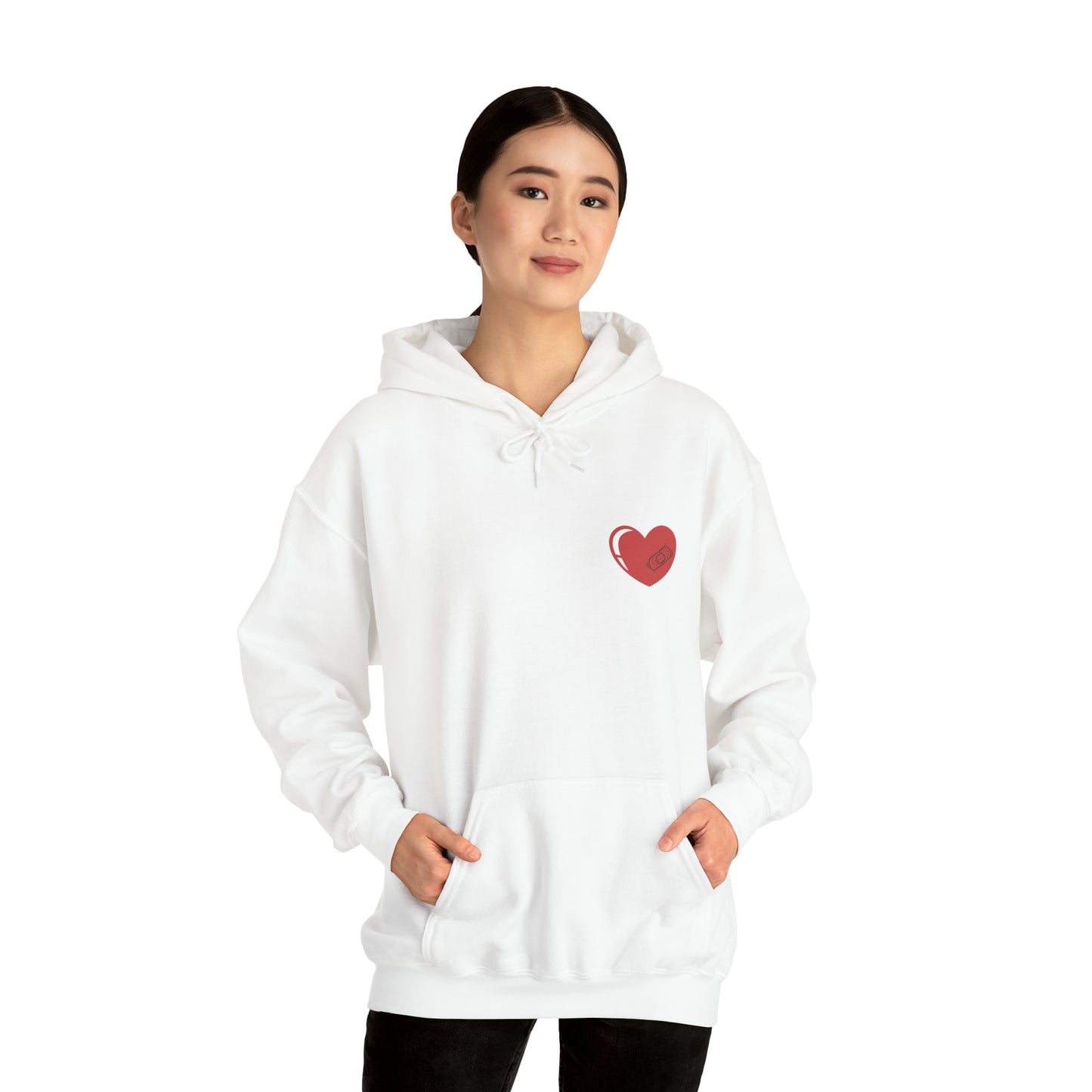 Heart With Band-Aid Hooded Sweatshirt