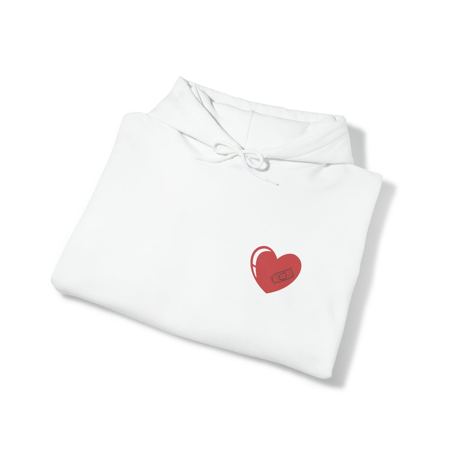 Heart With Band-Aid Hooded Sweatshirt