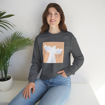 Wings of Harmony Sweatshirt - A Symbol of Peace and Hope