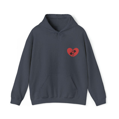 Broken Heart Band-Aid Hoodie Sweatshirt