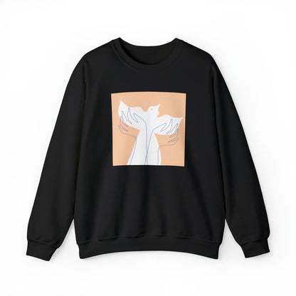 Wings of Harmony Sweatshirt - A Symbol of Peace and Hope