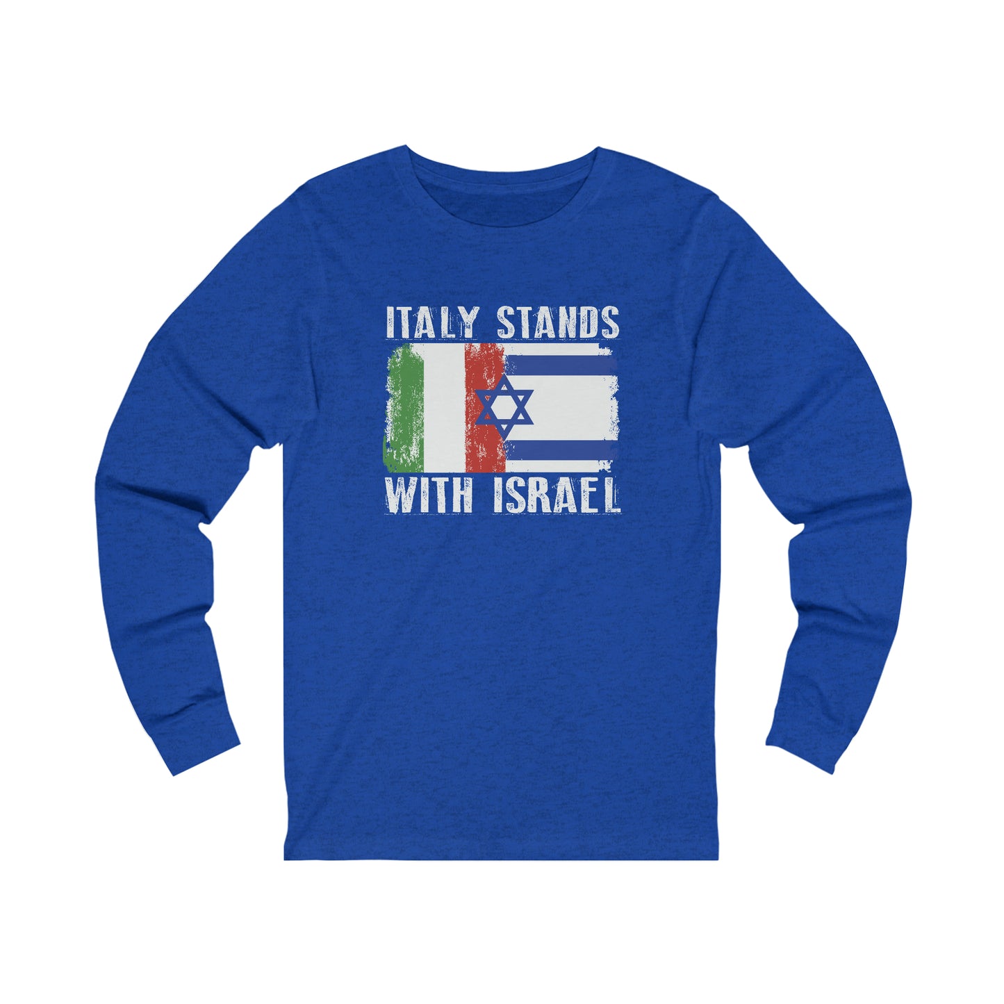 Italy Stands With Israel Long Sleeve Tee