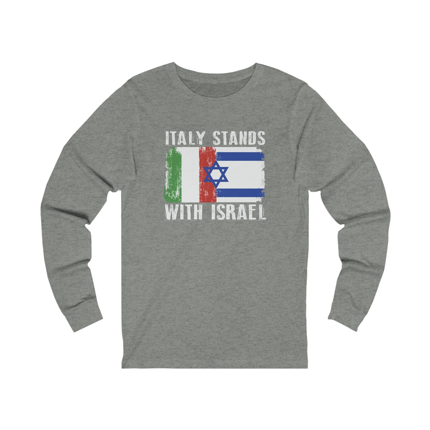 Italy Stands With Israel Long Sleeve Tee