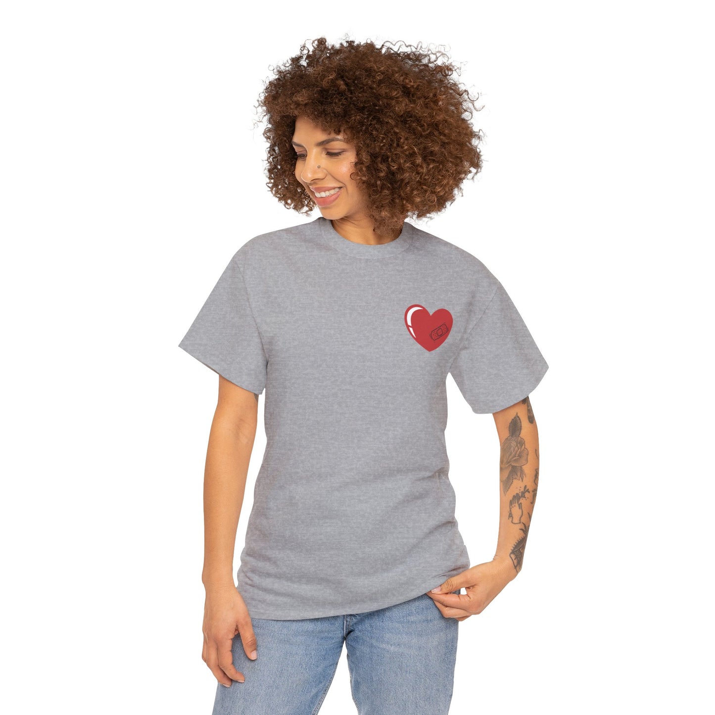 Heart With Band-Aid T-Shirt